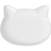 キャッテ　ねこ　抗菌ランチプレート　ホワイト