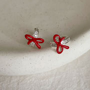ピアス　レディース　韓国ファッション　デザイン　ins　リボン
