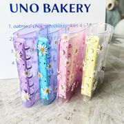 6穴 カラフルなクリップ PVC透明パンフレットカバー アルバム収納帳 手帳カバー A7