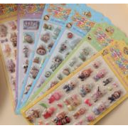 ぷくぷくシール ぷっくりシール 3Dステッカー 立体ステッカー エポキシステッカー　ヌイグルミ