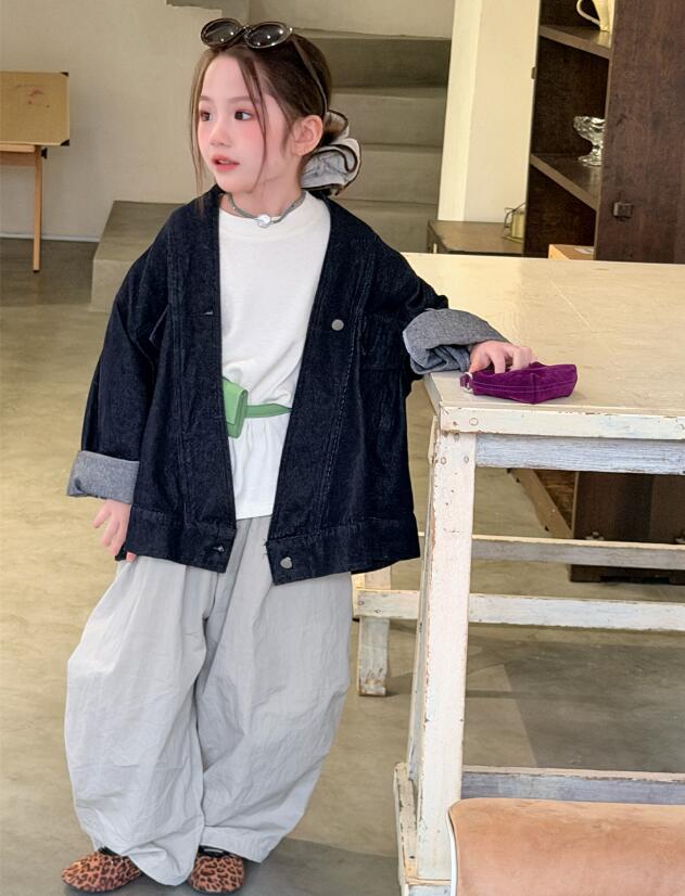 2026春新作　MXW　子供服　トップス　　デニムジャケット★90cm～150cm★