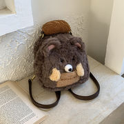 リュック　ファーバッグ　秋冬　韓国ファッション　デザイン