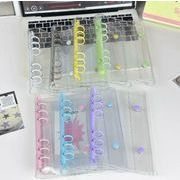 雑貨 文具 A6サイズ クリアシール帳 バインダー シール収納 シール帳 台紙 剥離紙 中ページなし