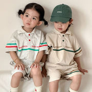 2026春夏※QQMM☆スポーツセット ゆったりカジュアル POLOシャツ 半袖＋パンツ