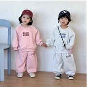 2026年春・秋新作 男女スポーツセット 子供服  ベビーカジュアルスウェットシャツ 2点セット