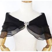 ブライズメイド/花嫁/ブライダルストール ウエディングドレス 結婚式 ストール ワンショルダー 宴会