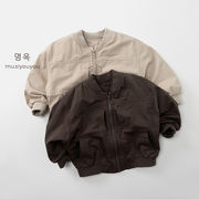 INS2026新作 春と秋 子供服 男女兼用 コートトップス ベビー服 キッズ服 韓国風 80～130CM 2色