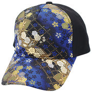 金襴綿ＣＡＰ 扇　日本/和柄/帽子/お土産　※2026/5月入荷予定