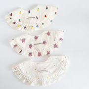 2026春※ベビー コットンガーゼ 防水 スタイ よだれかけ プリンセス 男女兼用