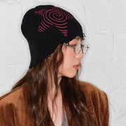 ニット帽　ビーニー　星柄    韓国帽子  韓国ファッション