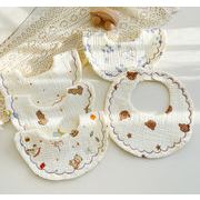 INS人气 ベビー綿よだれかけ  ベビー唾液ナプキン  おしゃれ キッズ よだれかけ 防水 可愛い ベビー向け