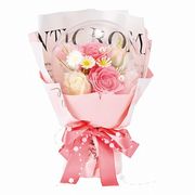 【2026年SS新作】花束   ソープフラワー　オーブローズブーケ　ピンク　MM000011-00P