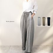 【2026新作】ダブルフェイスカットソー　サイドレースライン　パンツ(33211)