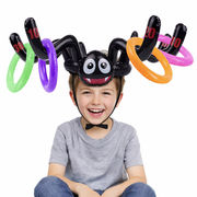 玩具 クモ 輪投げ バルーン 巨大 ハロウィン パーティー ゲーム エアー おもちゃ 室内 キッズ 子ども会