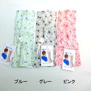 【スカーフ】【ストール】首元でもたつかない◎保冷剤ポケット付き小花柄幅狭めUVケアストール