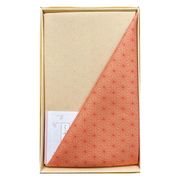 尺三巾一越織両面染 朱/ベージュ