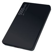 エアージェイ 準固体モバイルバッテリー5000mAh 黒