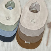 2026春※両面配色 よだれかけ スタイ 無地 小花柄