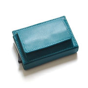 RED CROW　牛革スムース　スキミング防止　小銭入れ付き　コンパクトウォレット　3233　BG