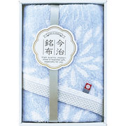 今治銘布 花衣 フェイスタオル１Ｐ ブルー 22743-02410-302