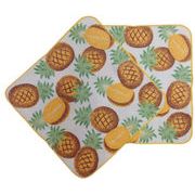 20cmパイル地プリントタオルハンカチ_【パイナップル】日本製