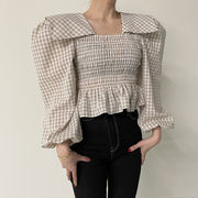 シャツ　レディース　デザイン　韓国ファッション　INS