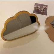 折りたたみスタンド付き雲型メイクミラー 2026モデル insクリエイティブデスクアクセサリー