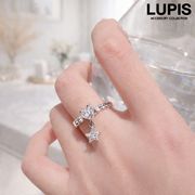 リング 指輪 レディース ハート スター チャーム 揺れる 華やか キラキラ かわいい ガーリー 上品