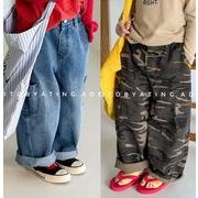 2026年　キッズ服　春秋新作 　SJボトムス　デニムパンツ　迷彩ズボン★80-130CM　2色