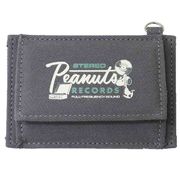 パスケース スヌーピー パス ＆ コインケース PEANUTS RECORDS GY グレー【小ロッ