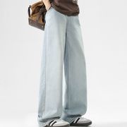 PC1389 2026年春夏新作 メンズ ボトムス ズボン ジーンズ デニム 通気 ワイド カジュアル レトロ 欧米風