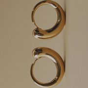 Teardrop-Shaped Hoop Pierce /ティアドロップシェイプトフープピアス【Nothing And Others】