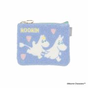 【ポーチ】ムーミン MOOMIN サガラ刺繍ミニフラットポーチ ブルー