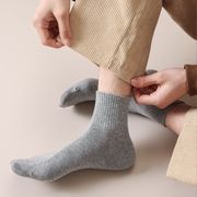 メンズ ショートソックス スポーツ用 ミドルソックス コットンソックス7色