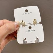 2色 気質イヤリング  ポストsilver925  イヤリング  ファッションアクセサリー
