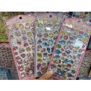 新品!! デコレーション 手帳用 貼り付け★粘着シール★立体キャラクターシール 3Dシール