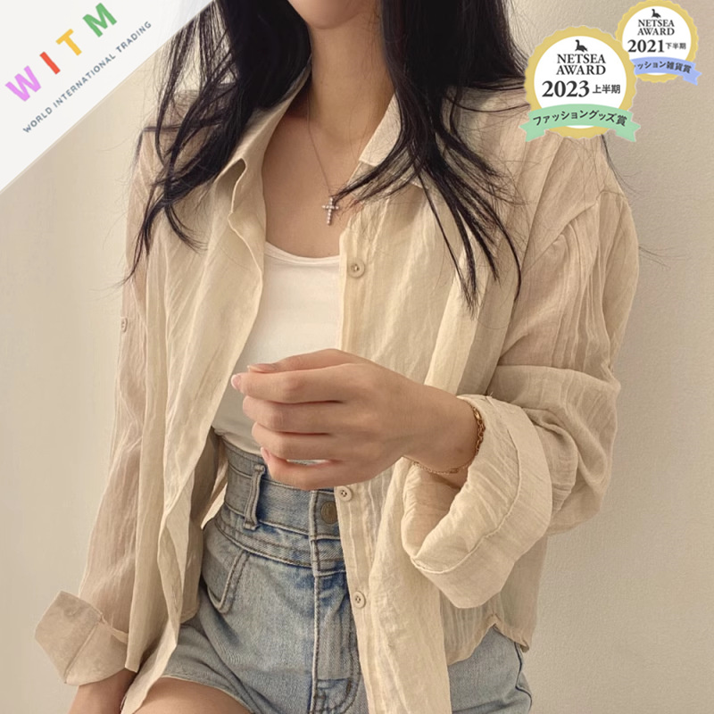 2026春夏新作 ブラウス シャツ レディース服 長袖 トップス UVカット オシャレ カジュアル