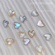 ネイルパーツ メタル ハート シンプル モチーフ 上品 大人 夏ネイル セルフネイル レジン アクセサリー