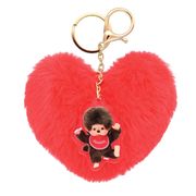 【9月予定】 MC-5549399MC モンチッチ ハート型ファーキーリング モンチッチ