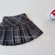 2026夏新作　子供服　女の子　チェック柄　プリーツスカート　おしゃれ　90~150cm　DC
