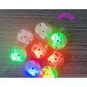 激安販売　LED振動 & 衝突点灯　3色フラッシュ　丸型防水　アクセサリー　DIY