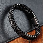 メンズアクセサリー　メンズブレスレット 　ユニセックス　本革ブレスレット　　OSD-008
