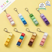 4 キー メカニカルキーボード フィジェットトイ キーホルダー バッグチャーム LED発光 ストレス解消