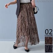 【2026新作商品♪】ペイズリープリントクリンクルプリーツロングスカート