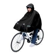 膝が濡れないレインポンチョ ライト窓付　ｸﾛｽﾊﾞｲｸ用カーキ KW-910BK