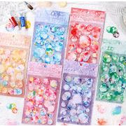 新入荷   手帳素材 手芸DIY 手帳シール ステッカー 3Dシール 装飾シール    文房具