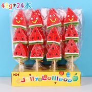 【24本/箱】スイカグミ 果物味 咀嚼音 ソフトキャンディ 人気お菓子 西瓜 SNSで話題 可愛い 子供の日