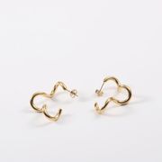 サージカルステンレスピアス　アクセサリー　デザイン　金属アレルギー対応　18kコーティング