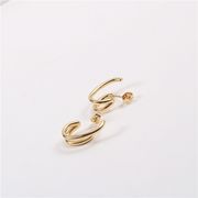 サージカルステンレスピアス　アクセサリー　デザイン　金属アレルギー対応　18kコーティング