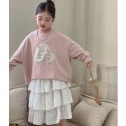 2026春新作 韓国風子供服 キッズ服 ベビー服 女の子 スウェットシャツ&スカート 分けて販売 90~150CM